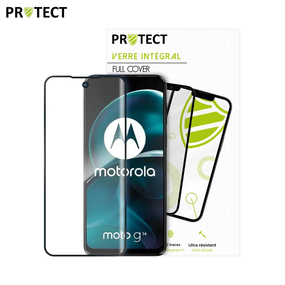 Verre Trempé Intégral PROTECT pour Motorola Moto G14 Noir