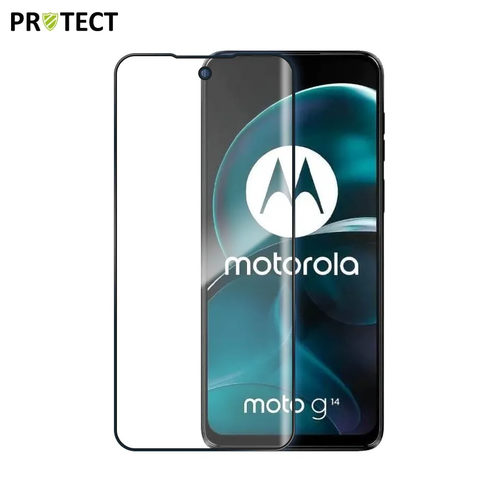 Verre Trempé Intégral PROTECT pour Motorola Moto G14 Noir