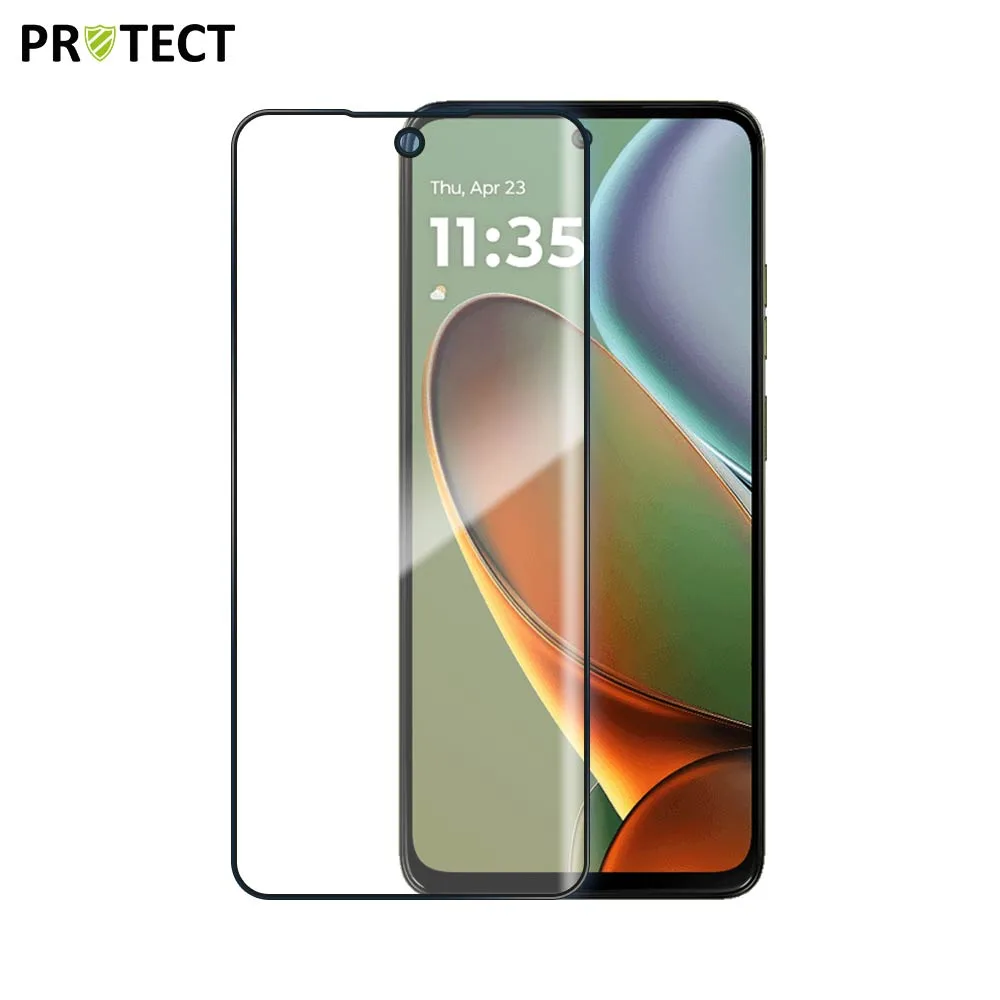 Verre Trempé Intégral PROTECT pour Motorola Moto G15 & G15 Power Noir