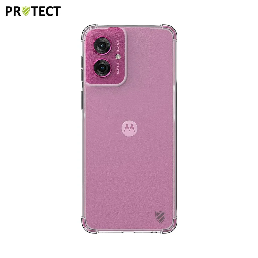 Coque Silicone Renforcée PROTECT pour Motorola Moto G55 5G Transparent — vue 2