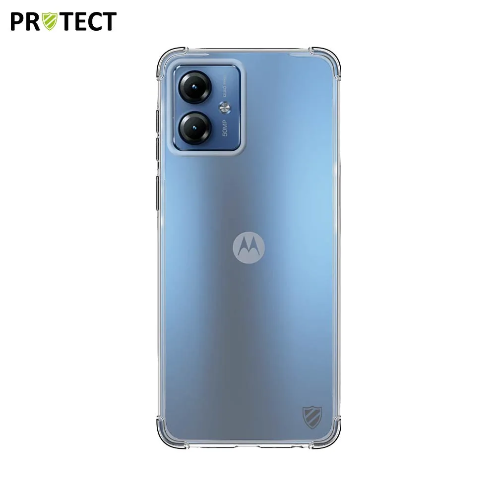 Coque Silicone Renforcée PROTECT pour Motorola Moto G14 Transparent — vue 2