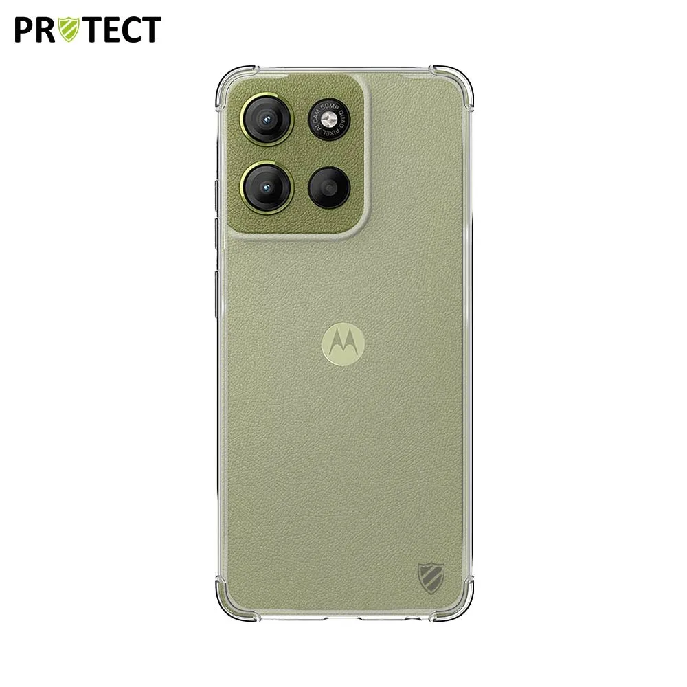 Coque Silicone Renforcée PROTECT pour Motorola Moto G15 & Moto G15 Power Transparent — vue 2