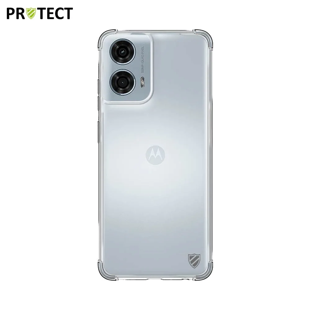 Coque Silicone Renforcée PROTECT pour Motorola Moto G04, Moto E14 & Moto G04s Transparent — vue 2