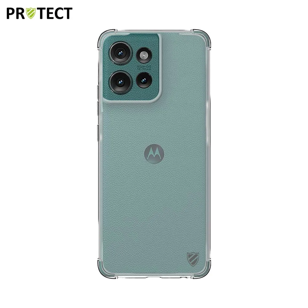 Coque Silicone Renforcée PROTECT pour Motorola Edge 50 Transparent — vue 2