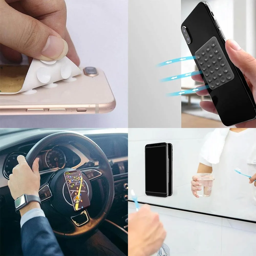 Support Ventouse Silicone Universel pour Smartphone Blanc — vue 3