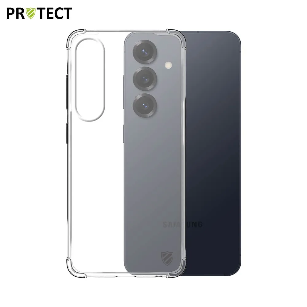 Pack de 10 Coques Silicone Renforcée PROTECT pour Samsung Galaxy S25 Plus S936 Bulk Transparent