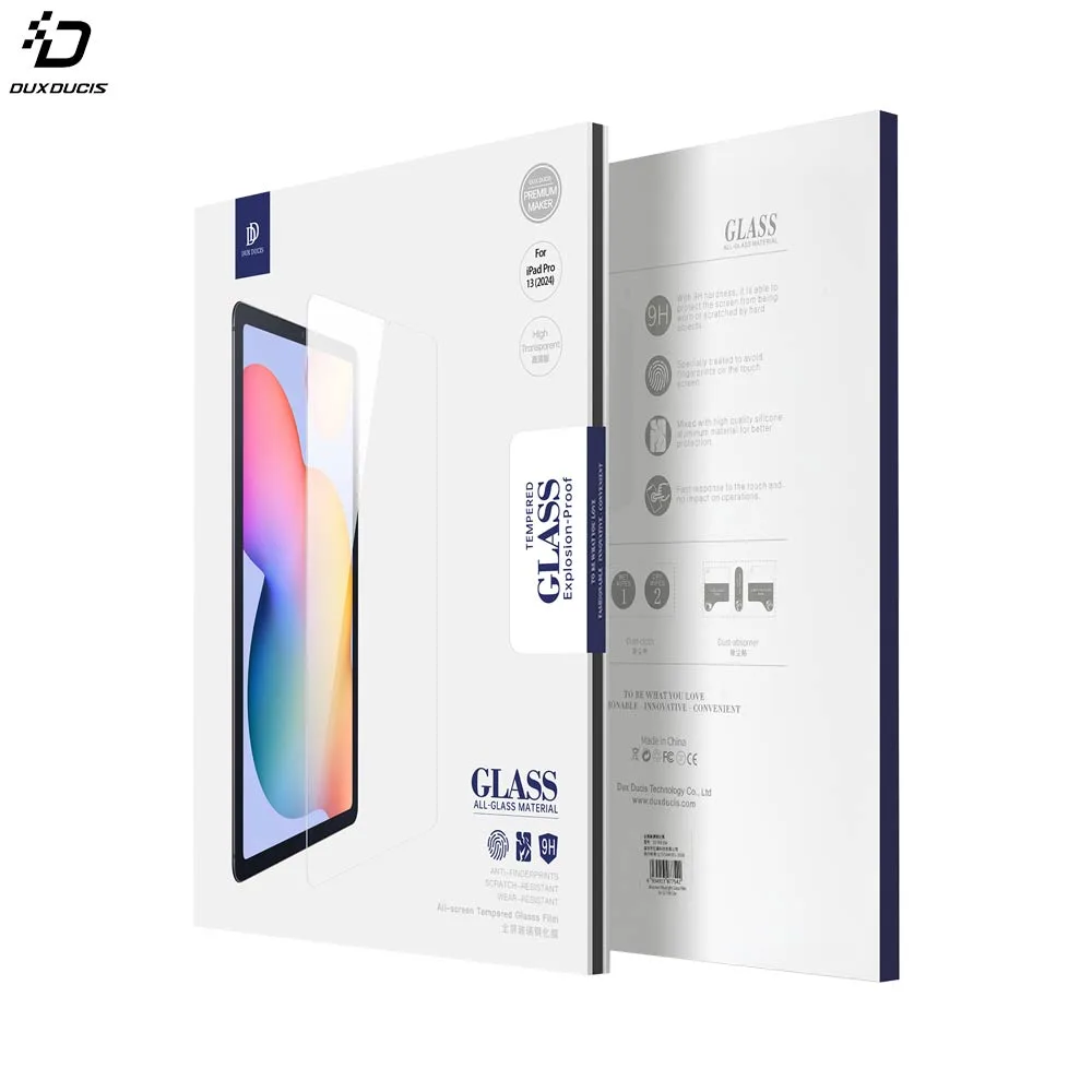 Verre Trempé Classique Dux Ducis pour Apple iPad Pro 13" M4 (7e génération) Transparent