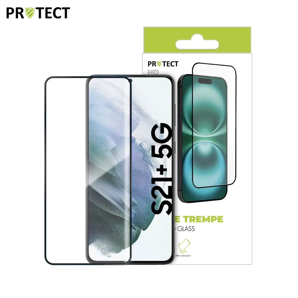 Verre Trempé HD PROTECT pour Samsung Galaxy S21 Plus 5G G996 Transparent — vue 3