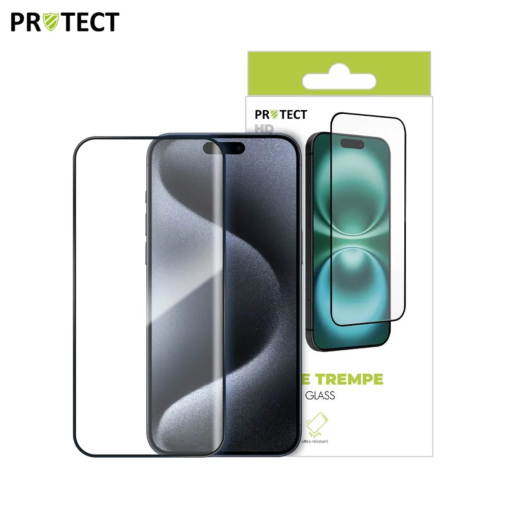 Verre Trempé HD PROTECT pour Apple iPhone 15 Pro Transparent — vue 3