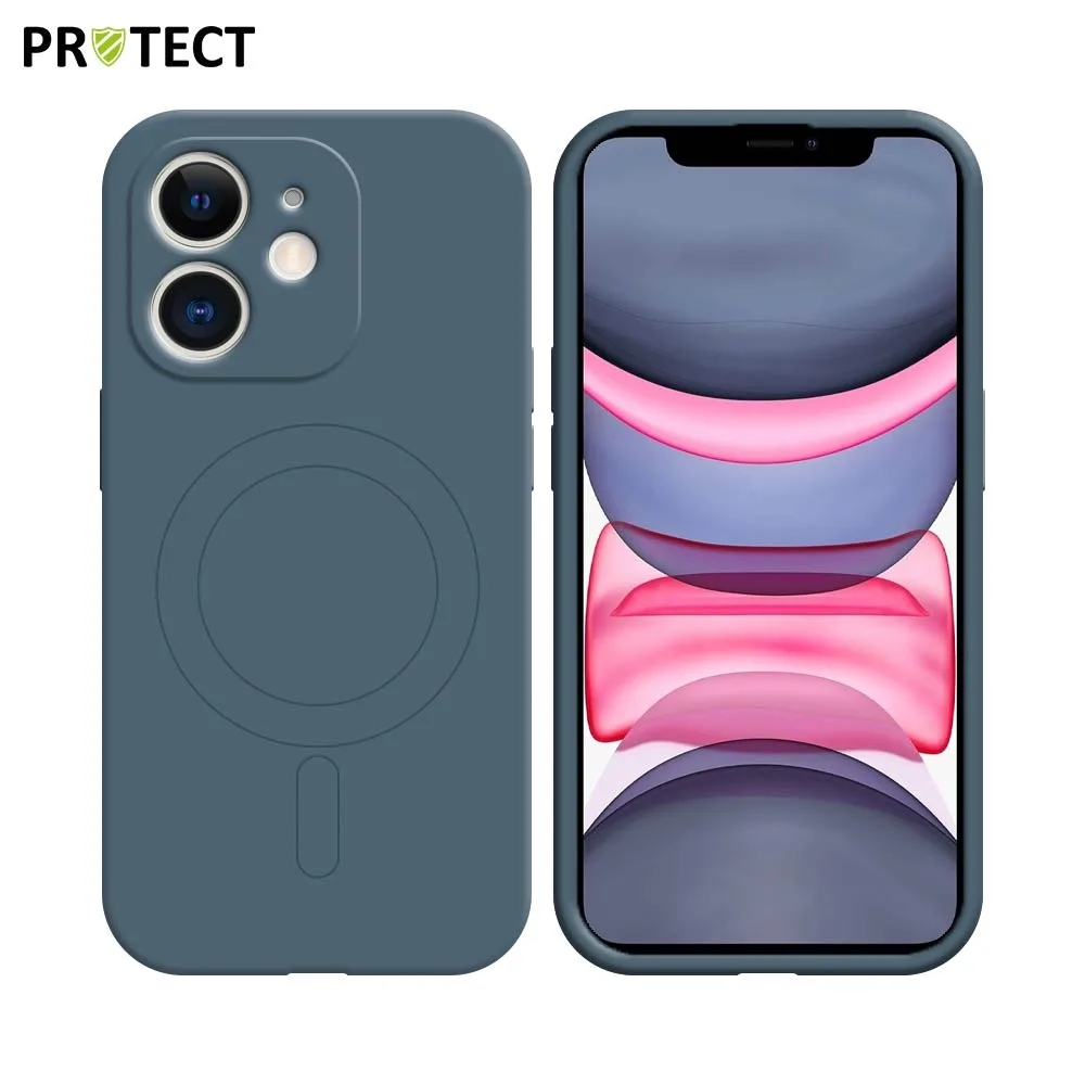 Coque de Protection IZ001 PROTECT pour Apple iPhone 11 MagSafe Bleu