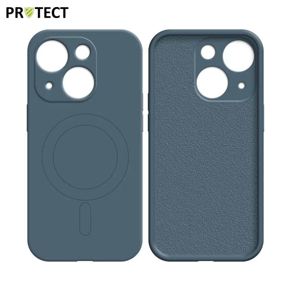 Coque de Protection IZ001 PROTECT pour Apple iPhone 13 Mini MagSafe Bleu