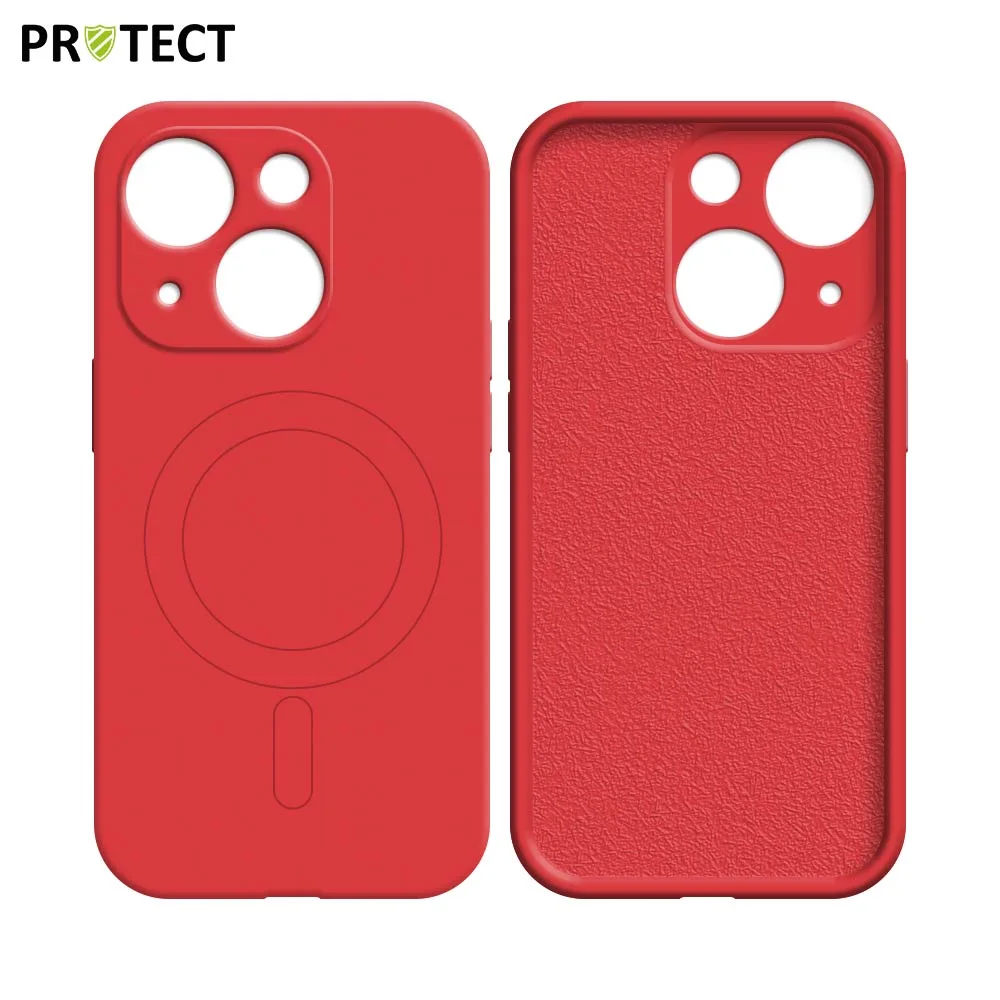 Coque de Protection IZ001 PROTECT pour Apple iPhone 13 MagSafe Rouge — vue 2