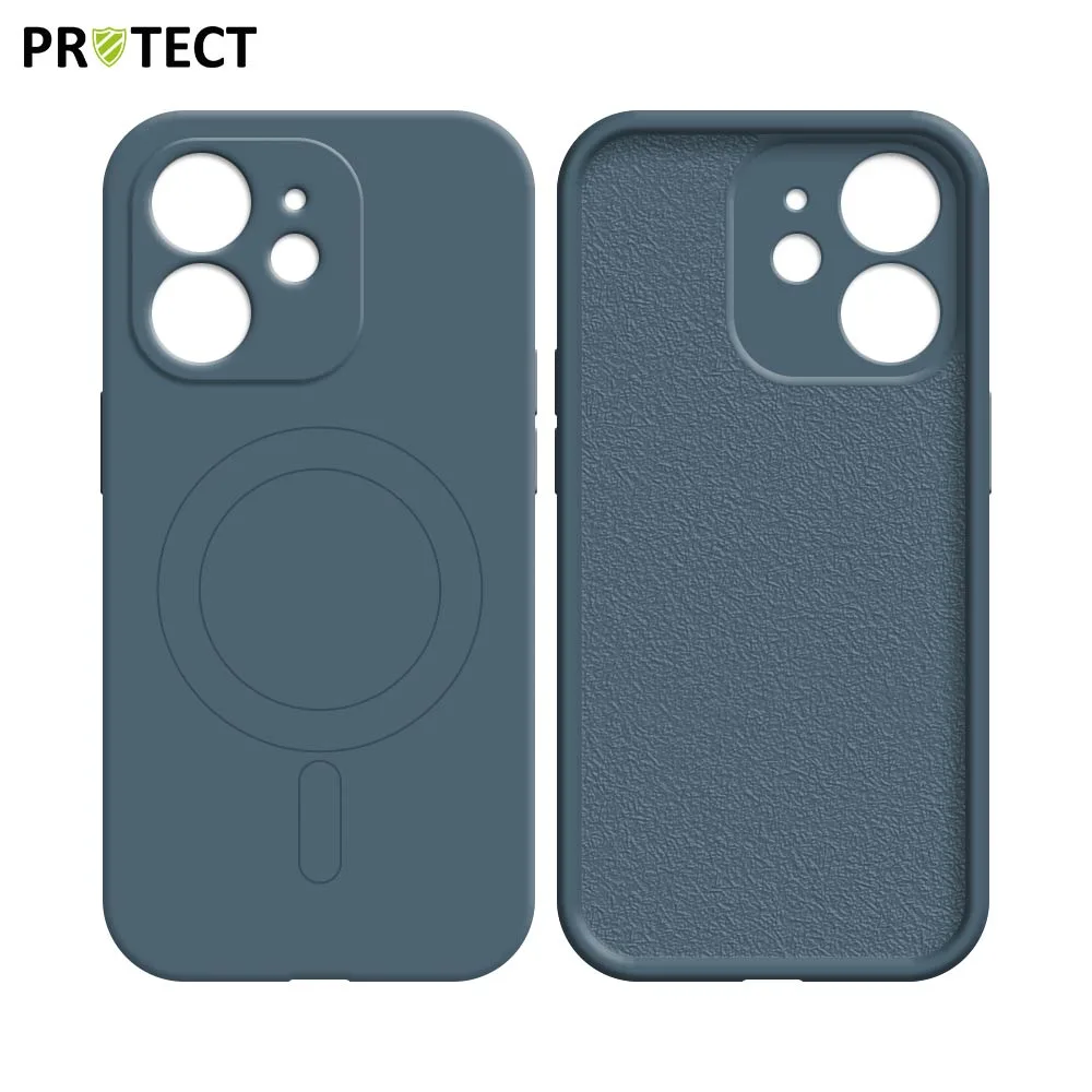 Coque de Protection IZ001 PROTECT pour Apple iPhone 12 Mini MagSafe Bleu