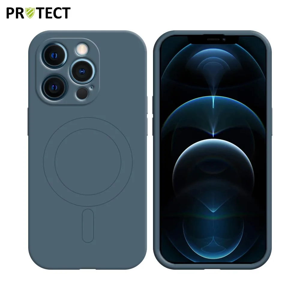 Coque de Protection IZ001 PROTECT pour Apple iPhone 12 Pro MagSafe Bleu