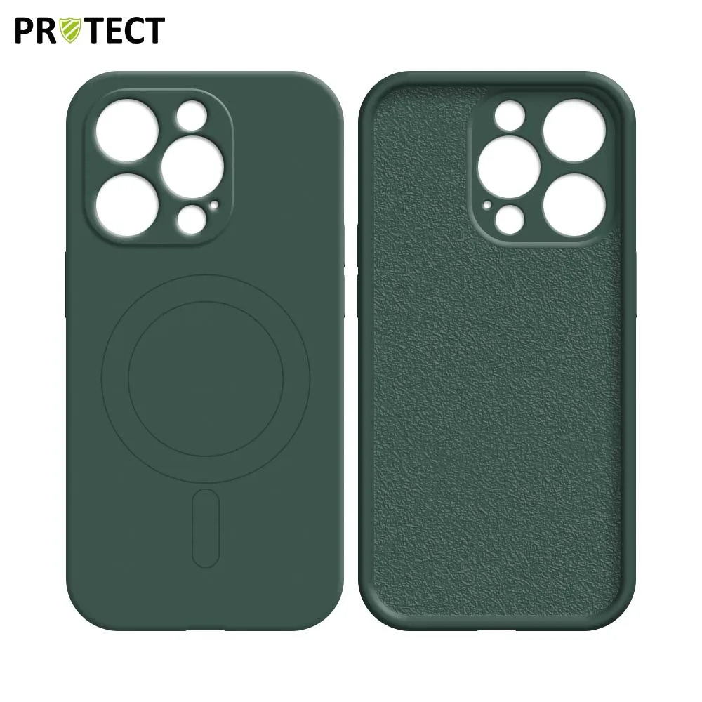 Coque de Protection IZ001 PROTECT pour Apple iPhone 12 Pro Max MagSafe Vert Foncé