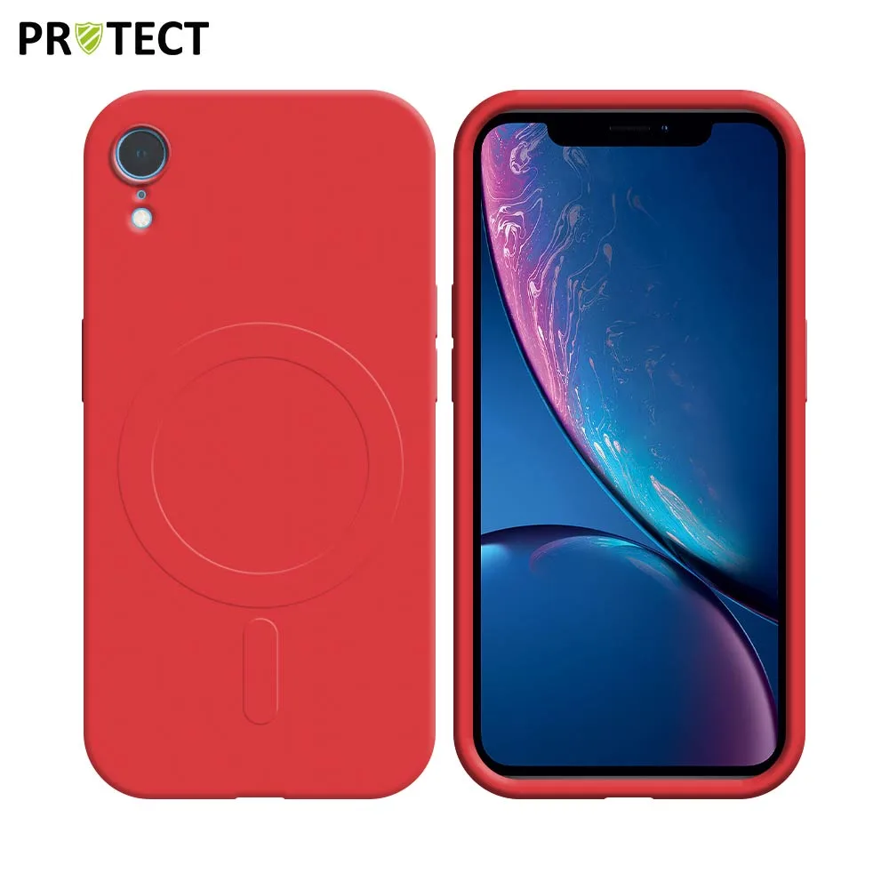 Coque de Protection IZ001 PROTECT pour Apple iPhone XR MagSafe Rouge