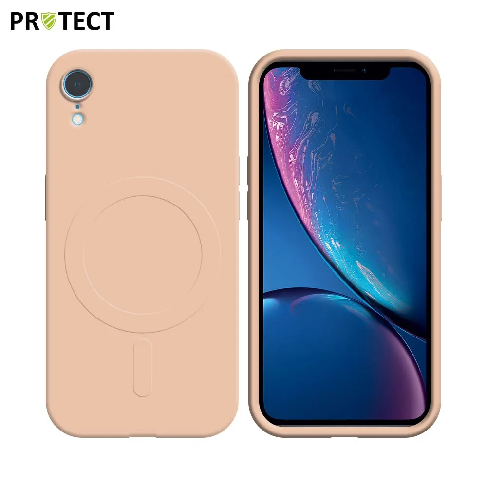 Coque de Protection IZ001 PROTECT pour Apple iPhone XR MagSafe Rose