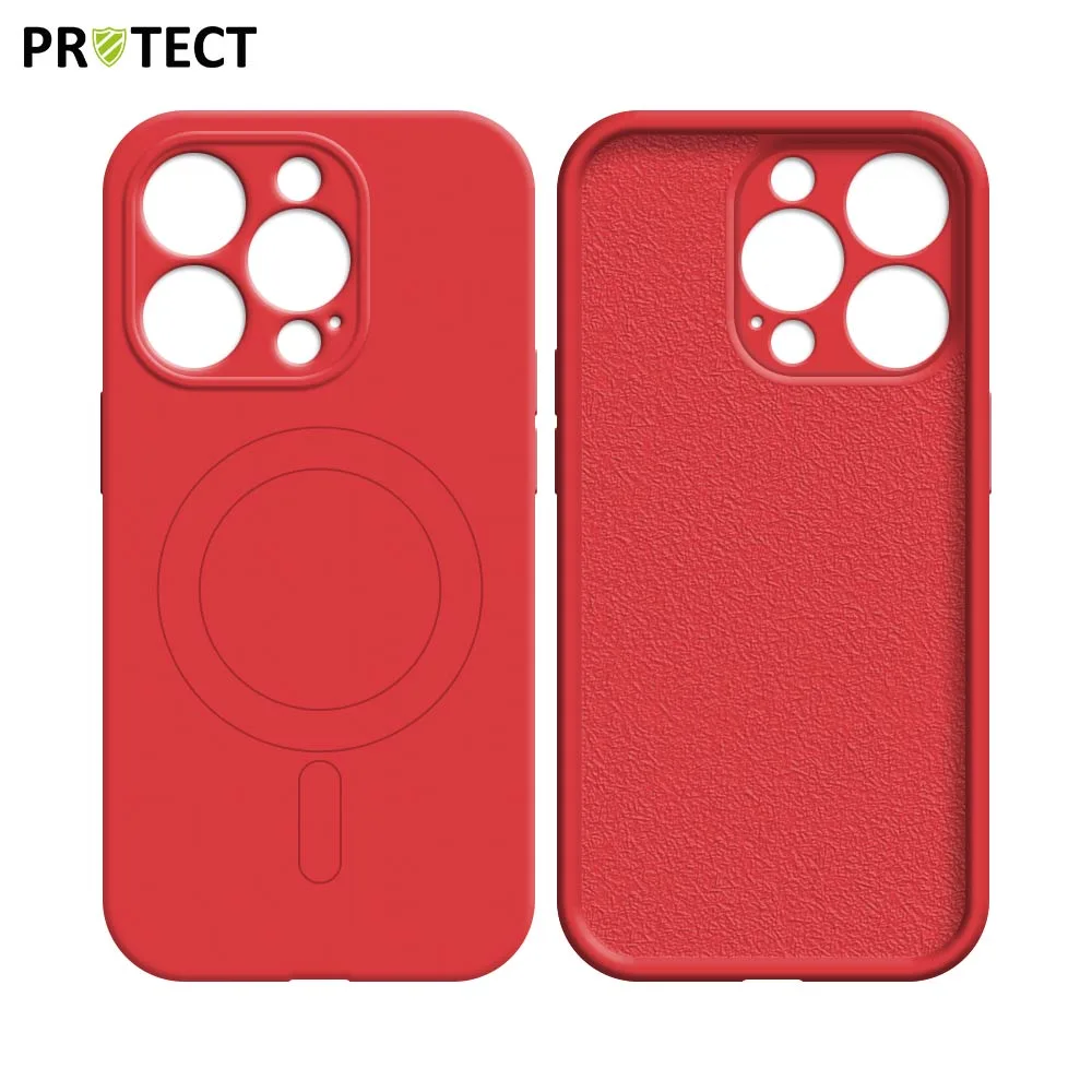 Coque de Protection IZ001 PROTECT pour Apple iPhone 14 Pro MagSafe Rouge — vue 2