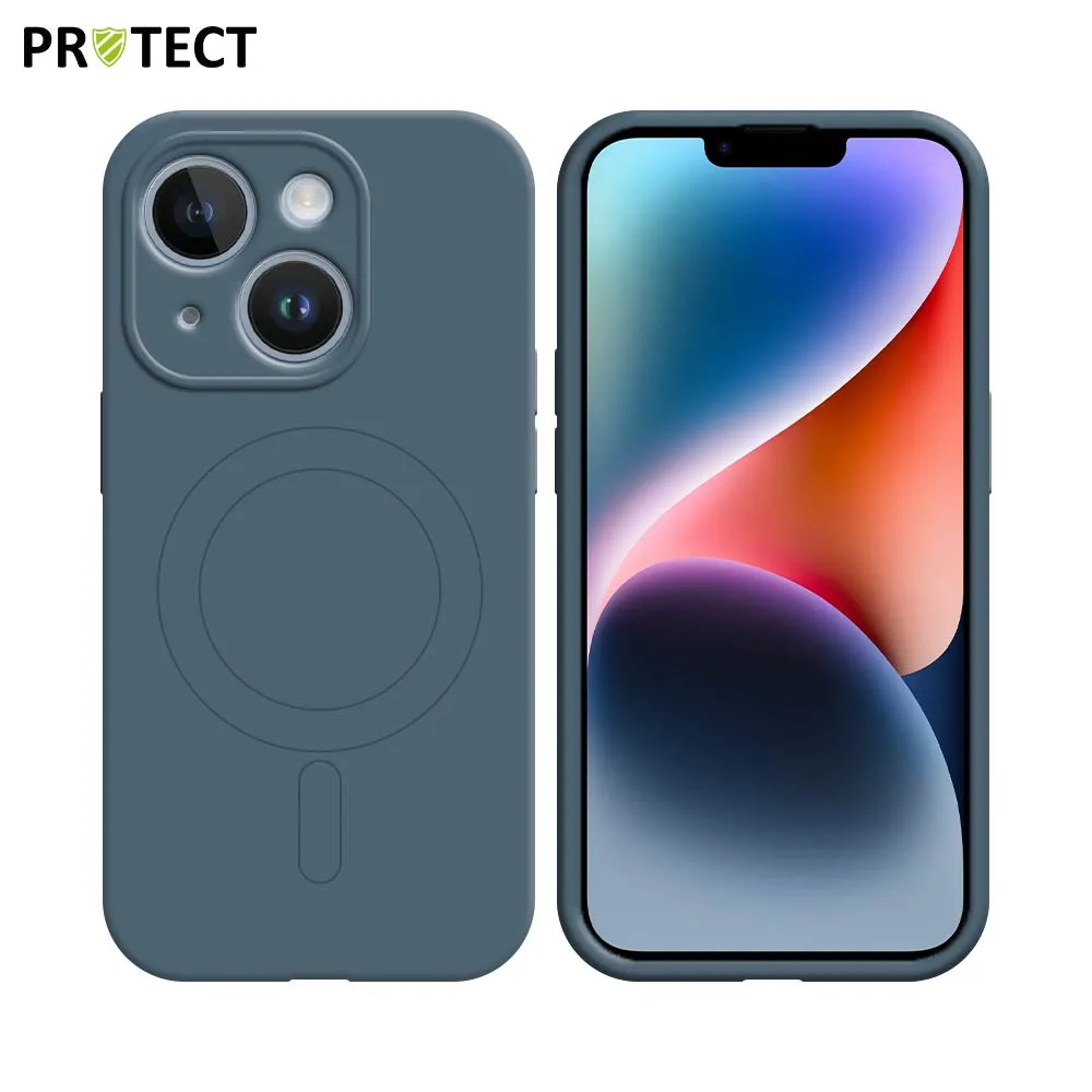 Coque de Protection IZ001 PROTECT pour Apple iPhone 14 Plus MagSafe Bleu