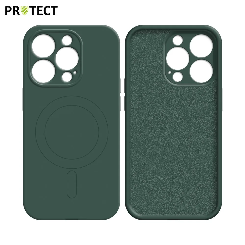 Coque de Protection IZ001 PROTECT pour Apple iPhone 14 Pro Max MagSafe Vert Foncé — vue 2