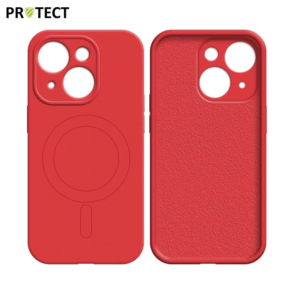 Coque de Protection IZ001 PROTECT pour Apple iPhone 15 MagSafe Rouge — vue 2