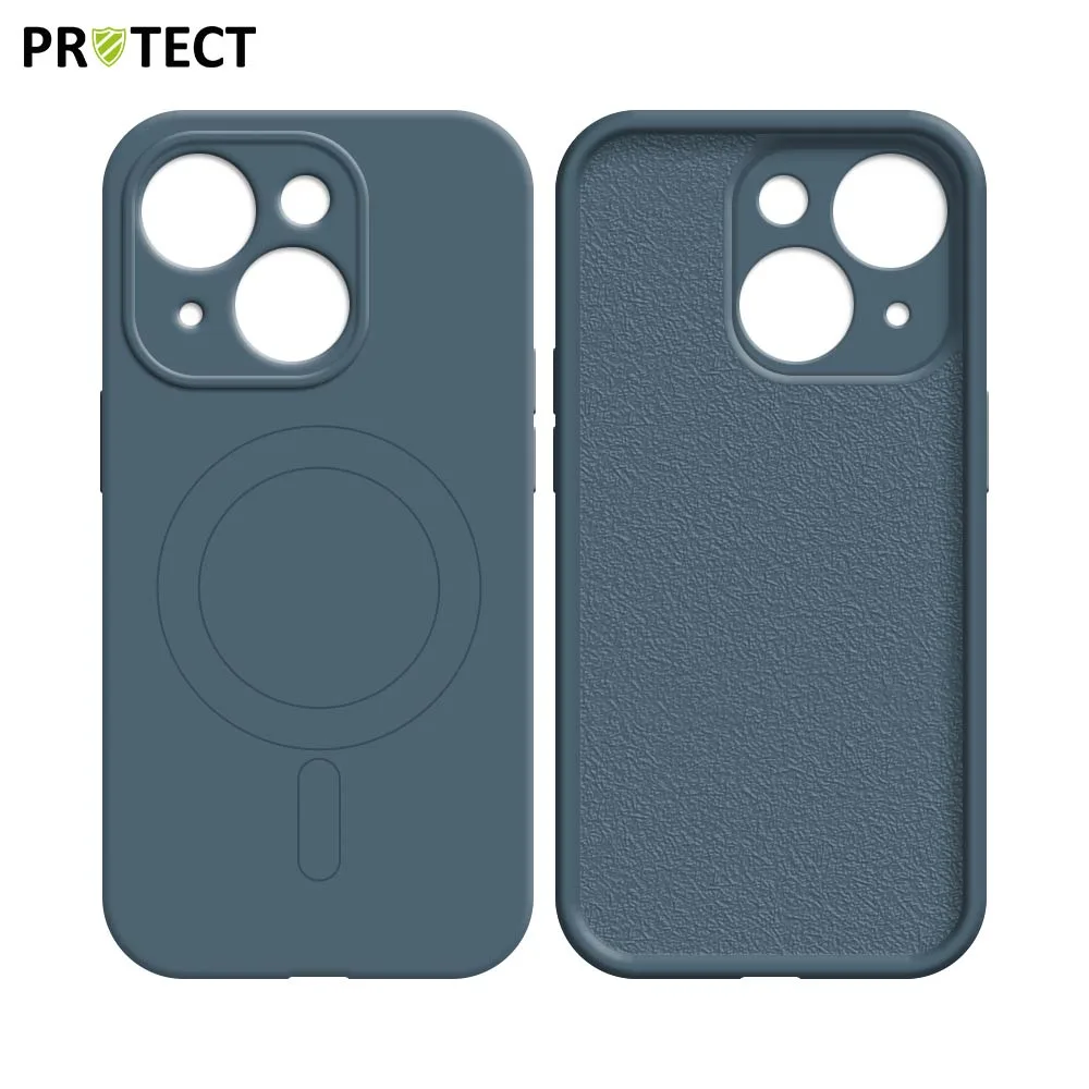 Coque de Protection IZ001 PROTECT pour Apple iPhone 15 MagSafe Bleu