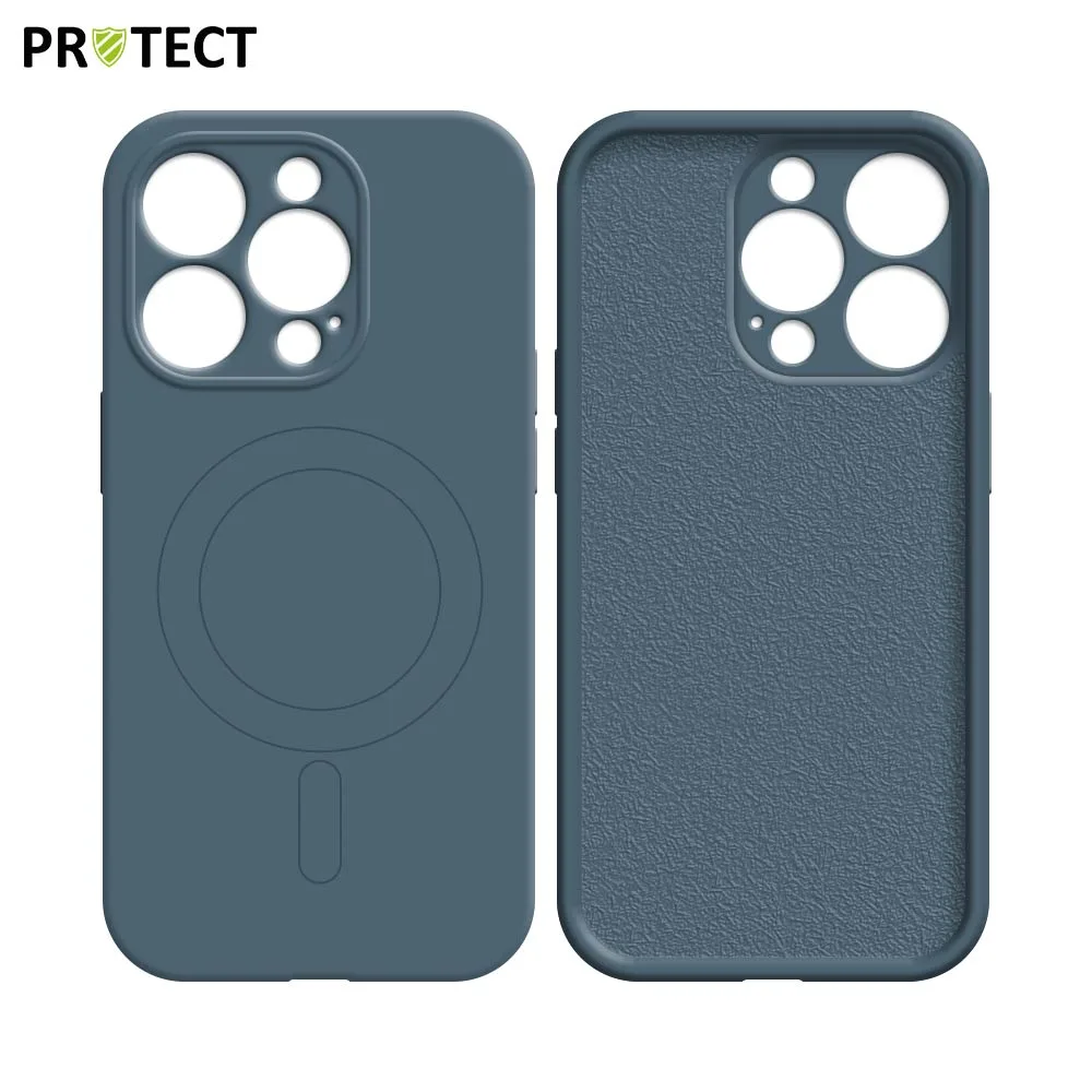 Coque de Protection IZ001 PROTECT pour Apple iPhone 15 Pro MagSafe Bleu — vue 2