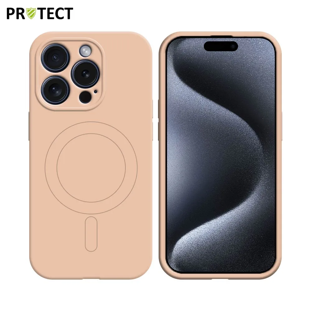 Coque de Protection IZ001 PROTECT pour Apple iPhone 15 Pro MagSafe Rose