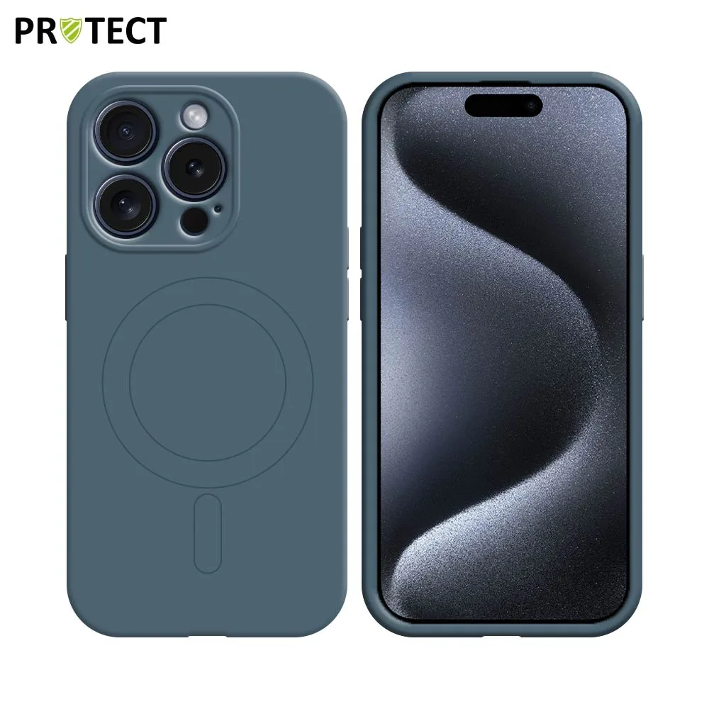 Coque IZ001 PROTECT Apple iPhone 15 Pro Max MagSafe Bleu