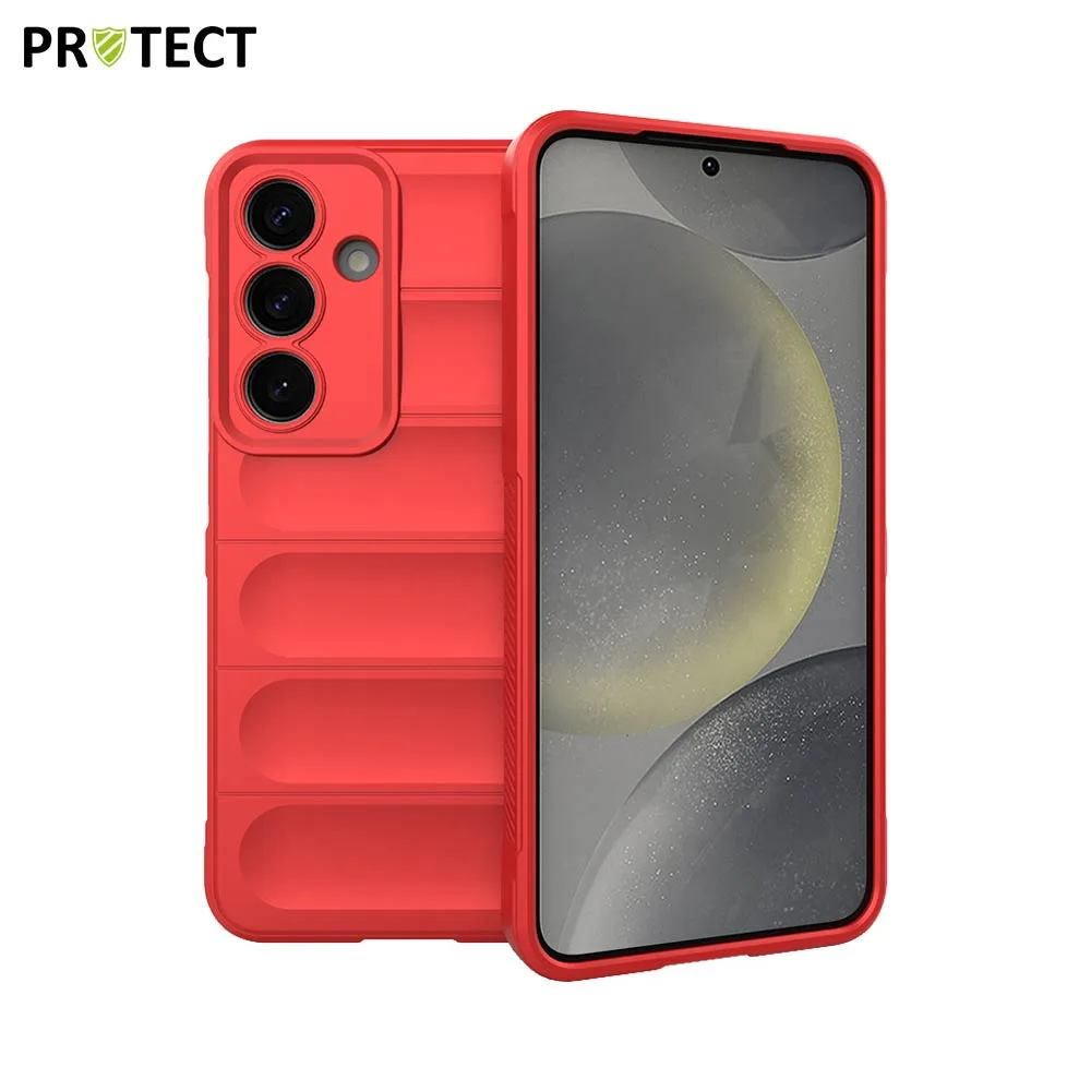 Coque de Protection IX008 PROTECT pour Samsung Galaxy S25 S931 Rouge