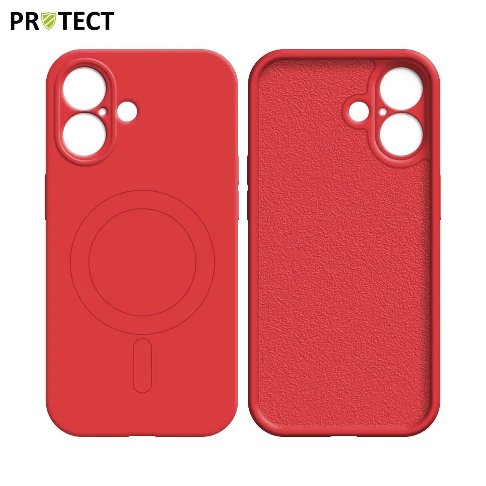 Coque de Protection IZ001 PROTECT pour Apple iPhone 16 MagSafe Rouge — vue 2