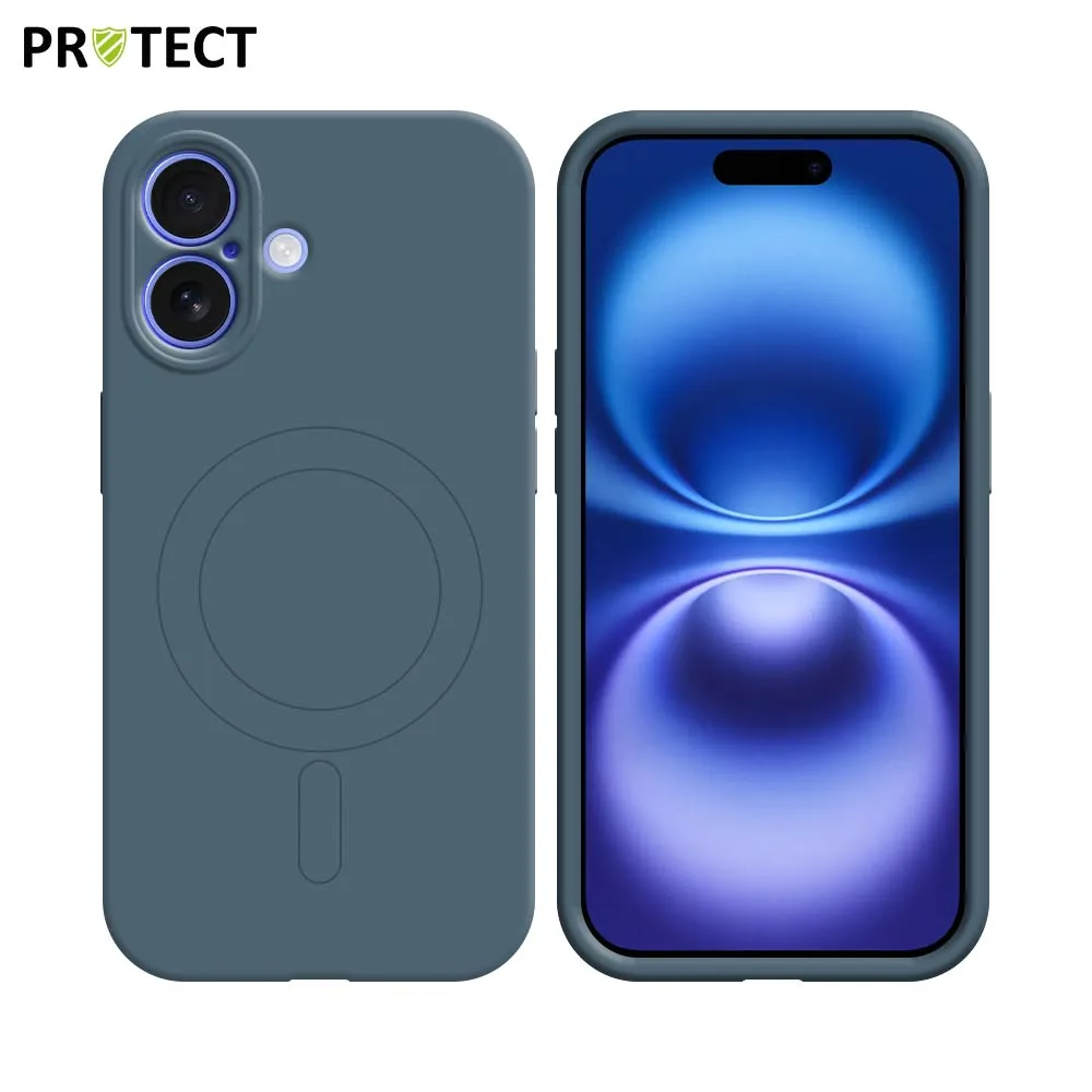 Coque de Protection IZ001 PROTECT pour Apple iPhone 16 MagSafe Bleu