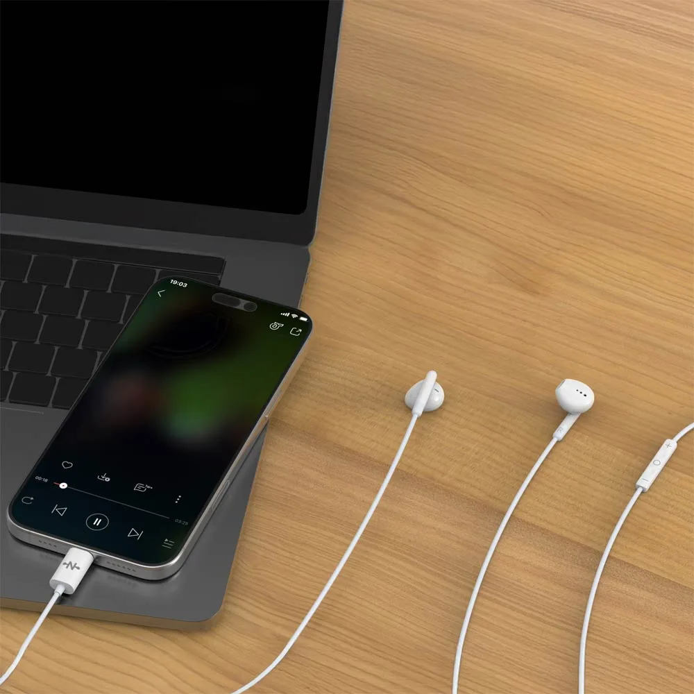 Écouteurs Filaires Lightning CONNECT Blanc — vue 2