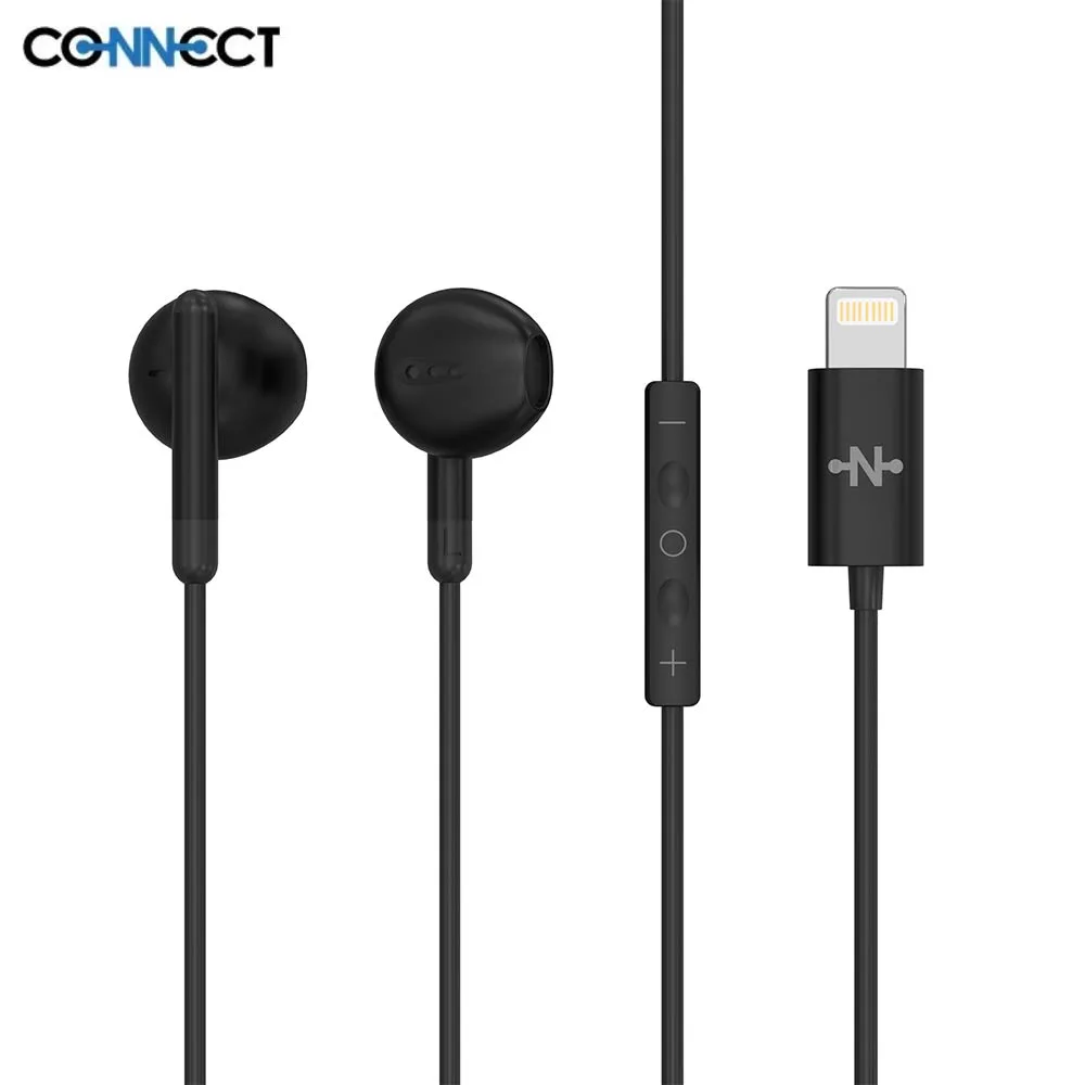 Écouteurs Filaires Lightning CONNECT Noir