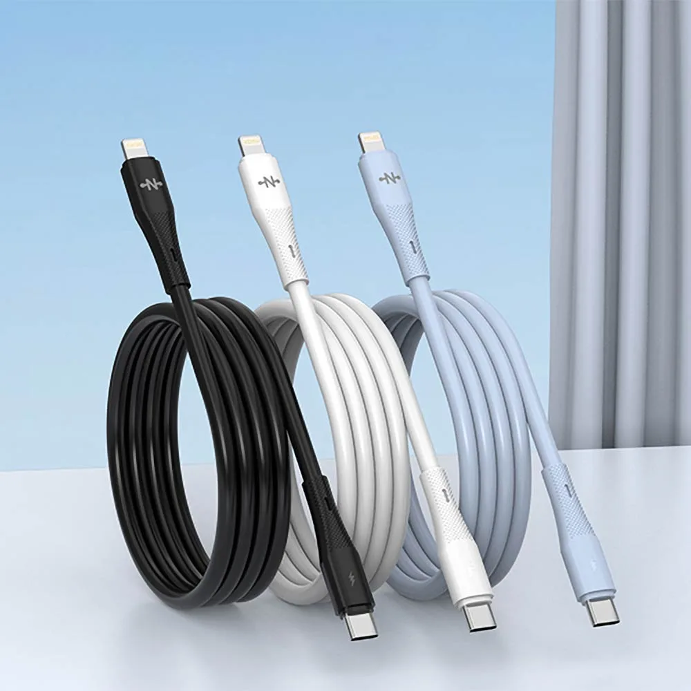 Câble Data USB-C vers Lightning CONNECT 30W (1m) Noir — vue 2