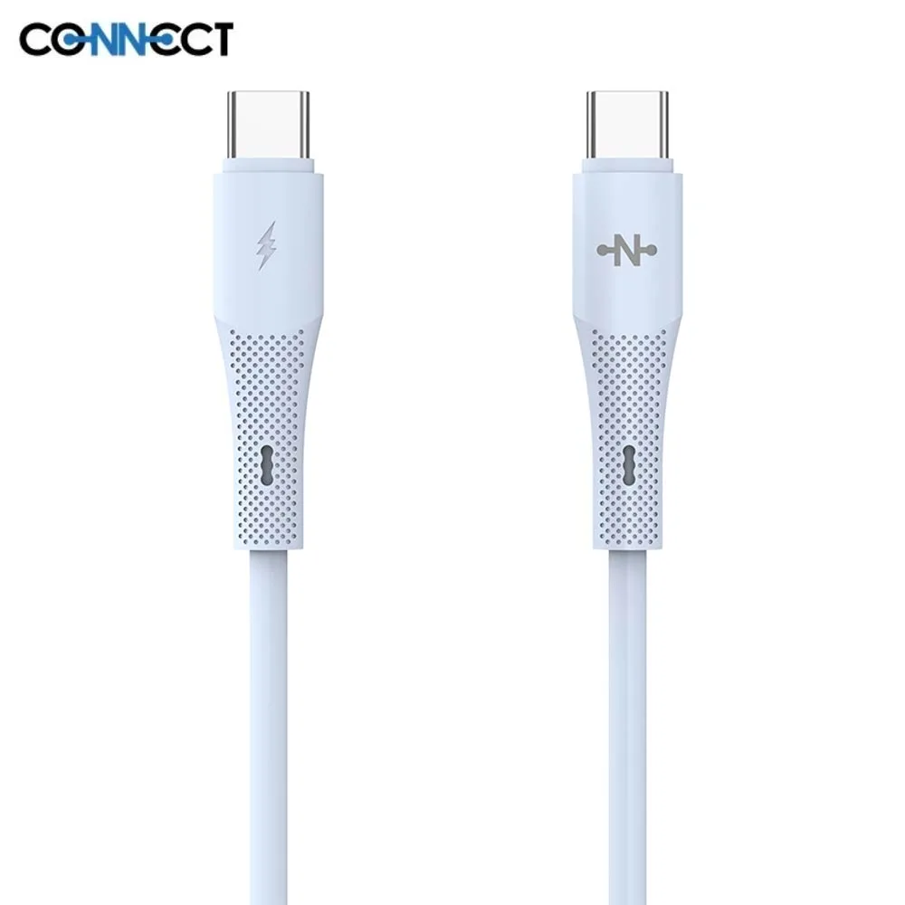 Câble Data USB-C vers USB-C CONNECT 36W (1m) Bleu