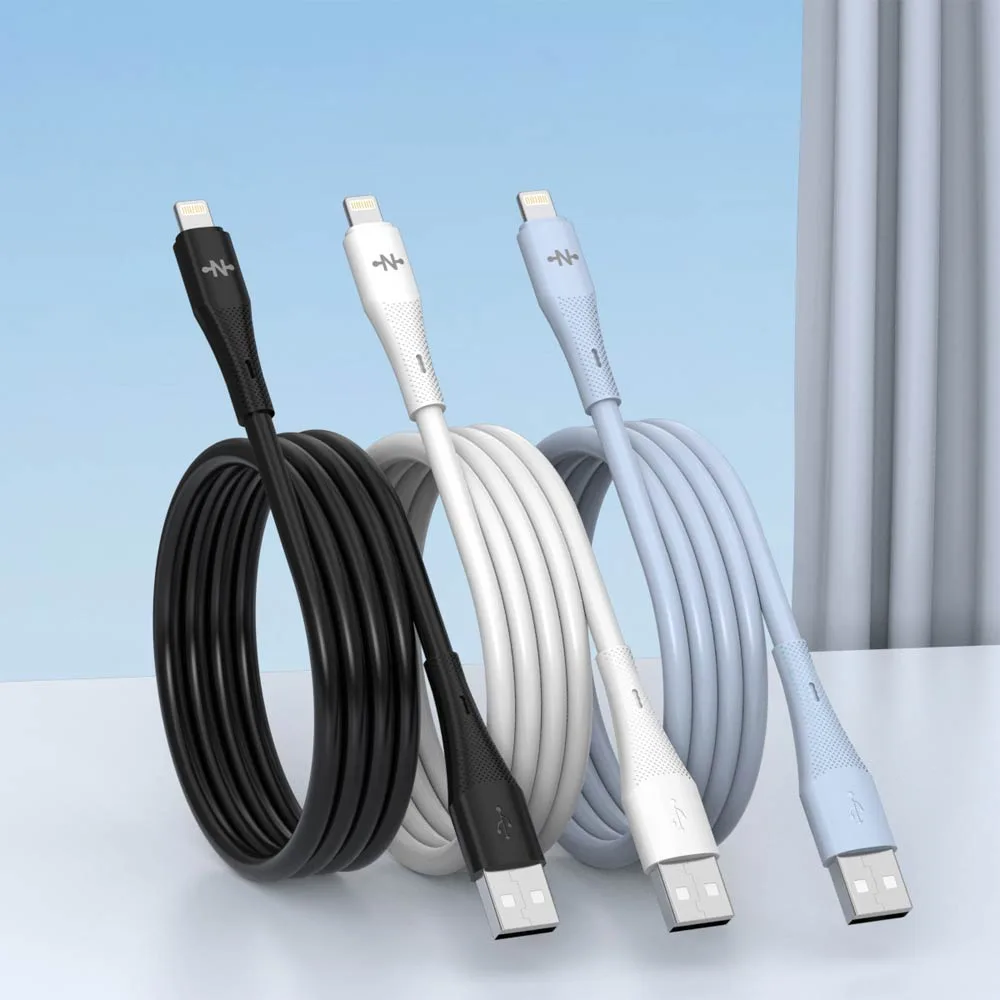 Câble Data USB vers Lightning CONNECT 10W (1m) Bleu — vue 2
