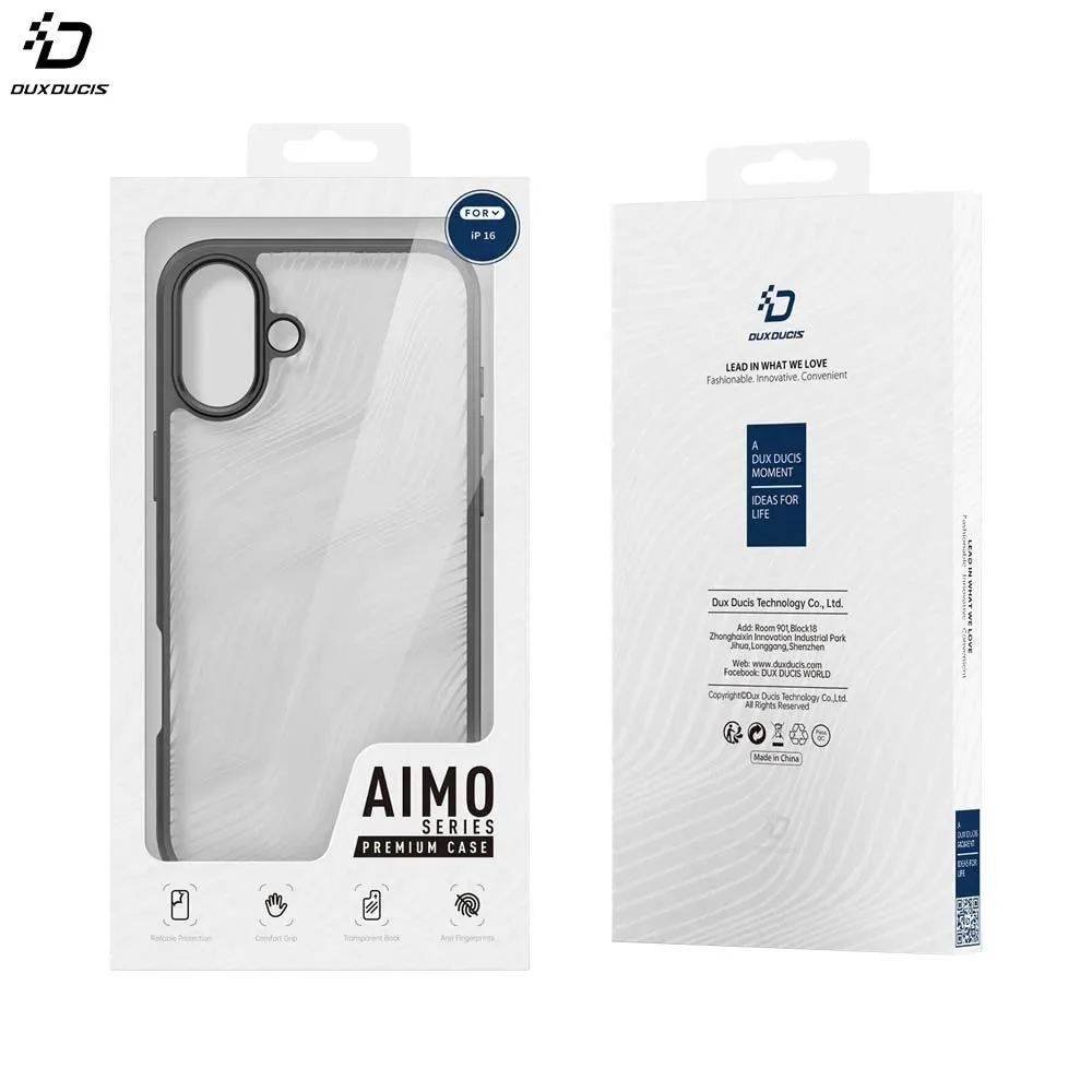 Coque de Protection Aimo Dux Ducis pour Apple iPhone 16 Noir
