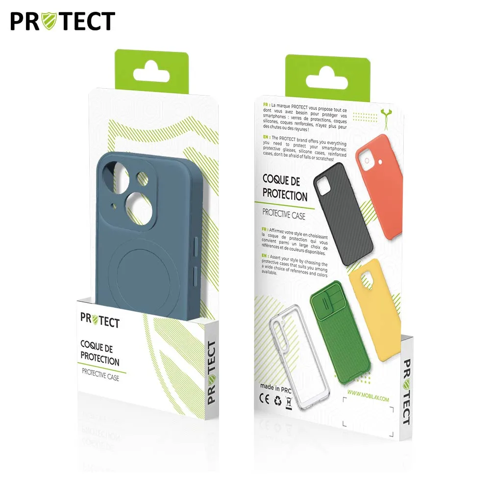 Coque de Protection IZ001 PROTECT pour Apple iPhone 13 Mini MagSafe Bleu — vue 3