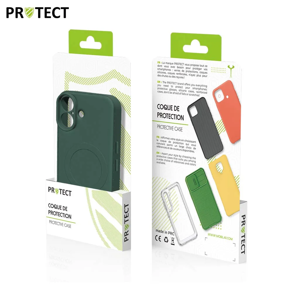 Coque de Protection IZ001 PROTECT pour Apple iPhone 16 MagSafe Vert Foncé — vue 3