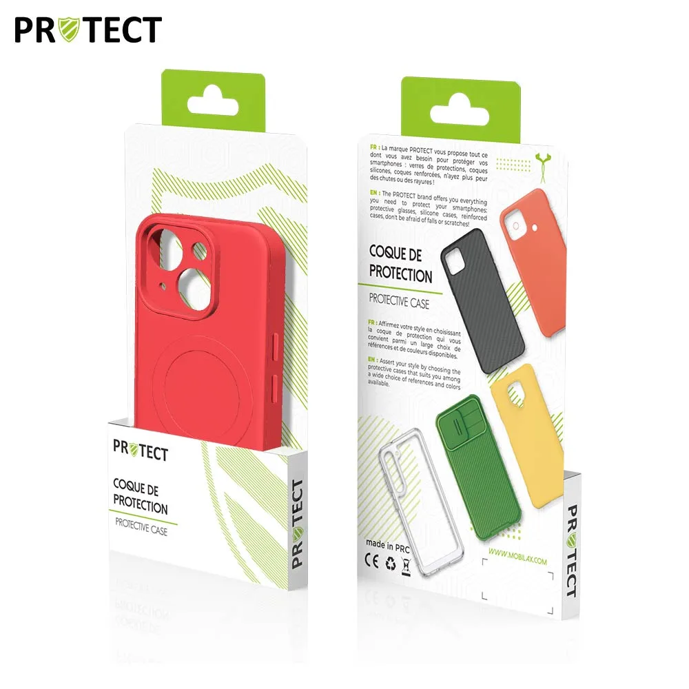 Coque de Protection IZ001 PROTECT pour Apple iPhone 15 MagSafe Rouge — vue 3
