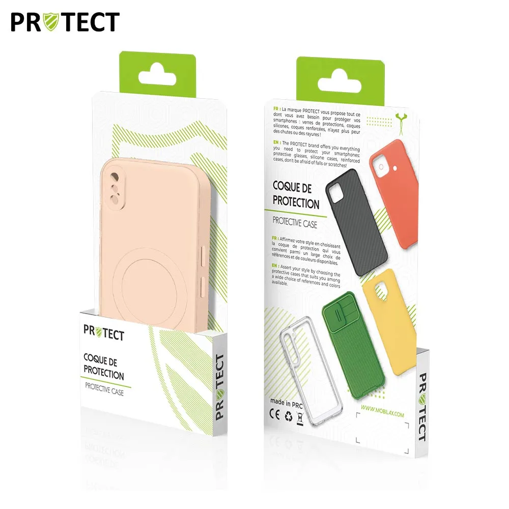 Coque de Protection IZ001 PROTECT pour Apple iPhone X & XS MagSafe Rose — vue 3