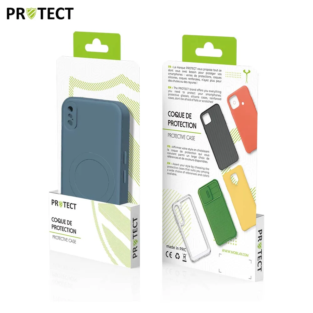Coque de Protection IZ001 PROTECT pour Apple iPhone XS Max MagSafe Bleu — vue 3