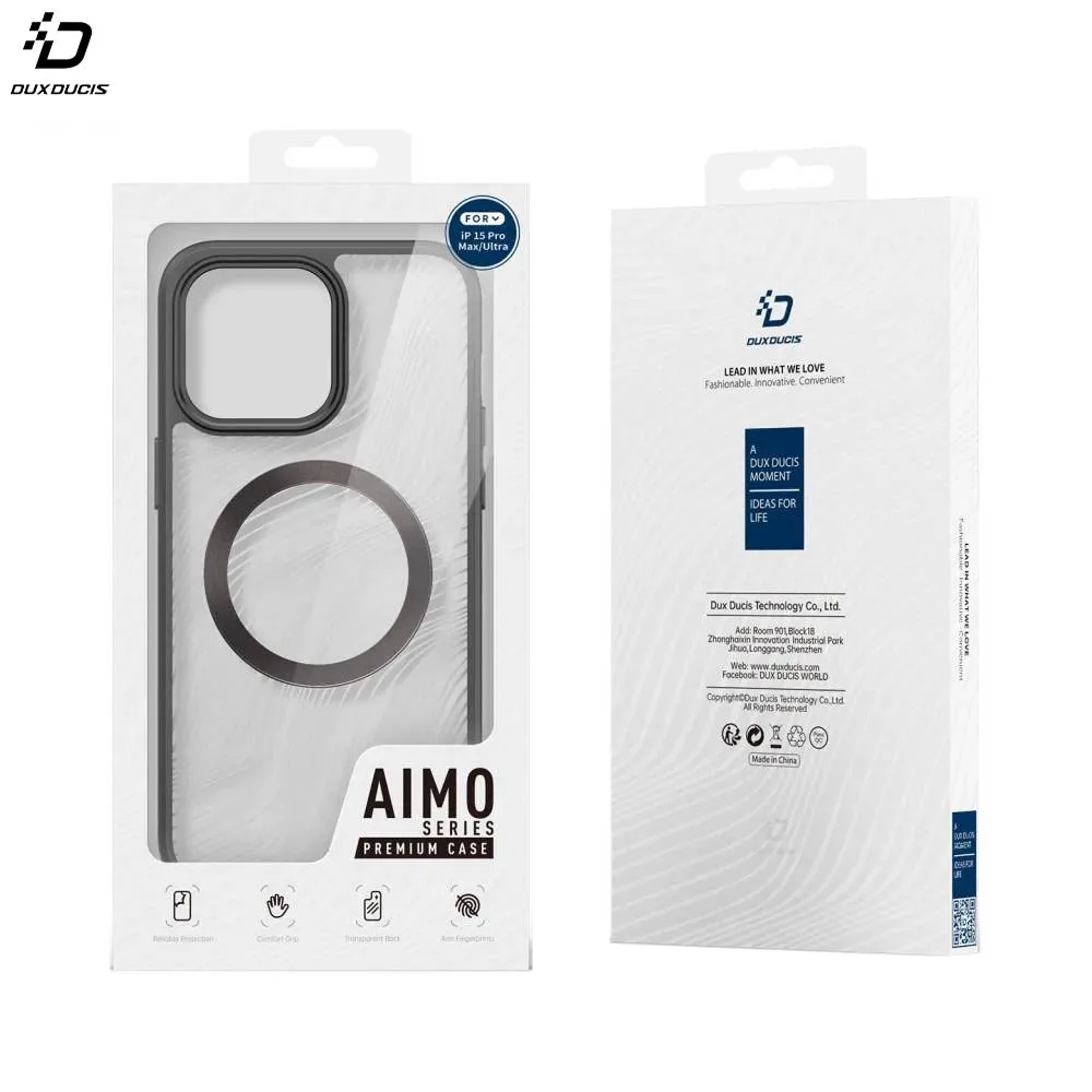 Coque Aimo Mag Dux Ducis Apple iPhone 15 Pro Max Noir