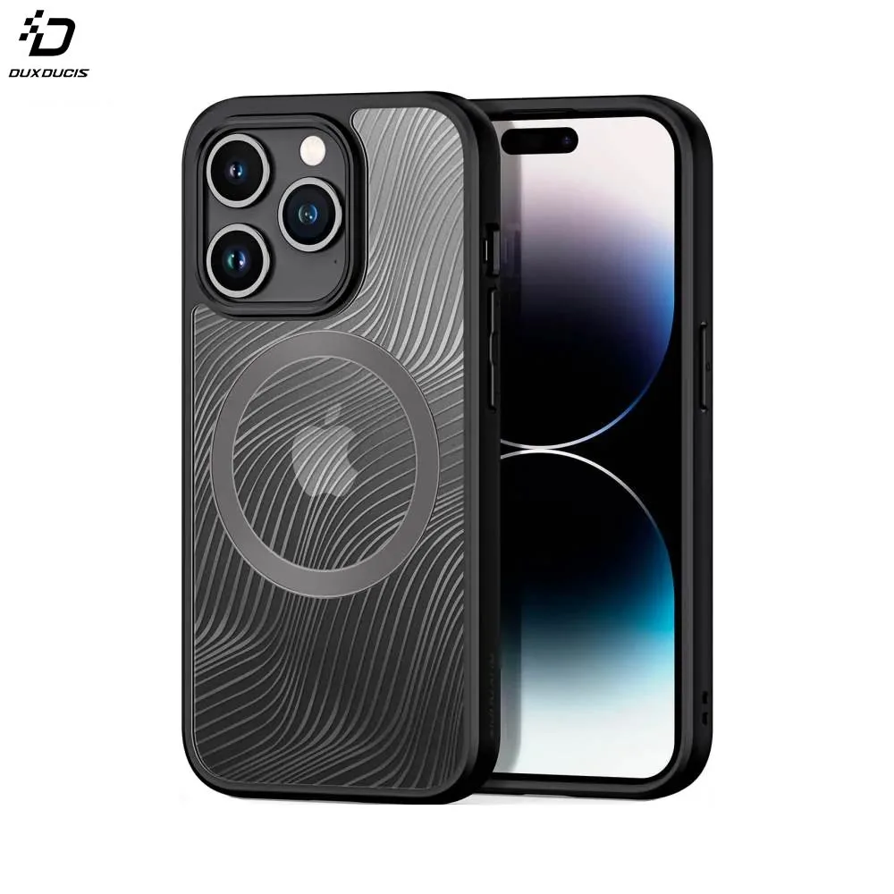 Coque de Protection Aimo Mag Dux Ducis pour Apple iPhone 15 Pro Noir