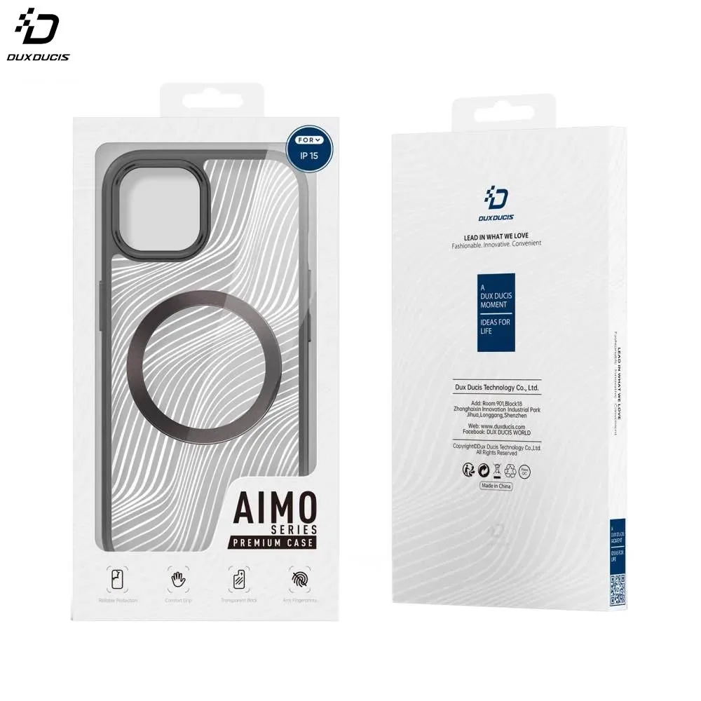 Coque de Protection Aimo Mag Dux Ducis pour Apple iPhone 15 MagSafe Noir — vue 2