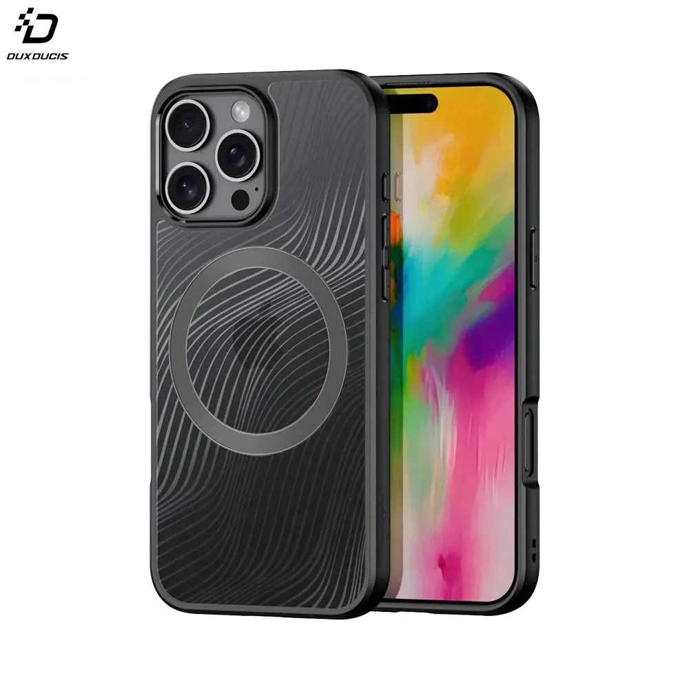 Coque de Protection Aimo Mag Dux Ducis pour Apple iPhone 16 Pro Max Gffsghuuvgg Kjgtdgjj Noir — vue 2