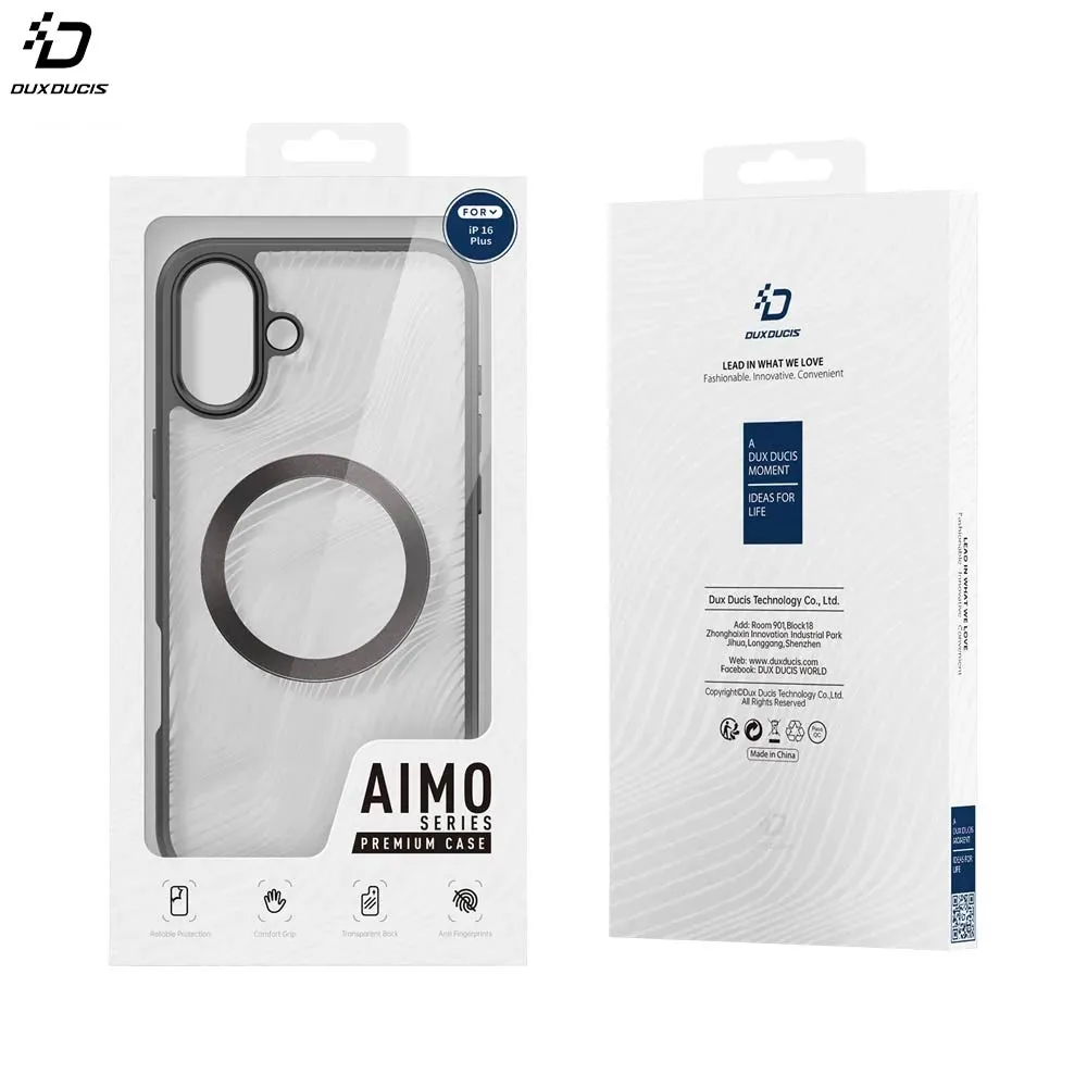 Coque de Protection Aimo Mag Dux Ducis pour Apple iPhone 16 Plus Noir