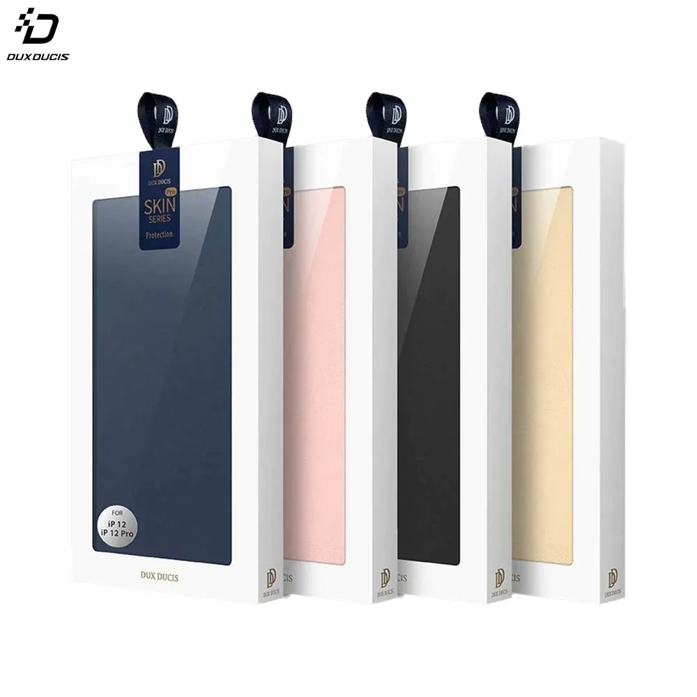 Housse de Protection Skin Pro Dux Ducis pour Apple iPhone 12 & 12 Pro Noir