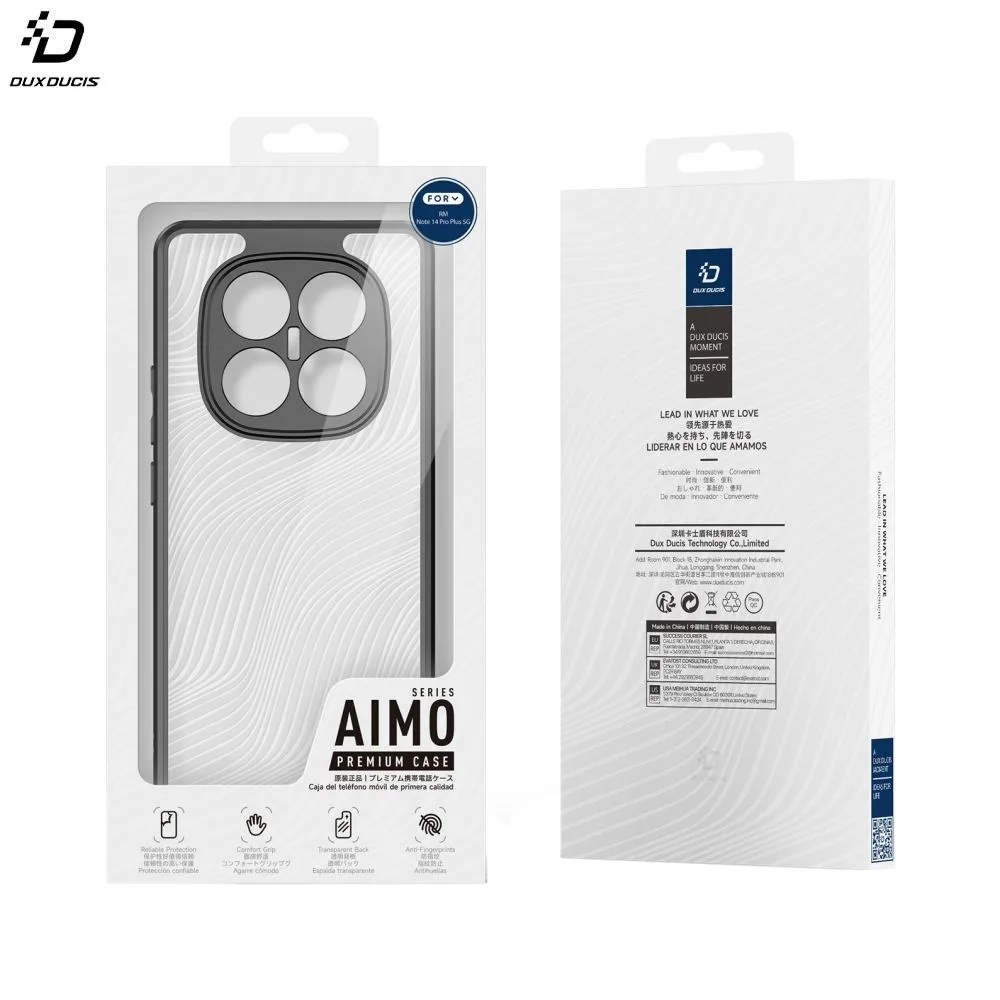 Coque de Protection Aimo Dux Ducis pour Xiaomi Redmi Note 14 Pro+ 5G Noir — vue 2